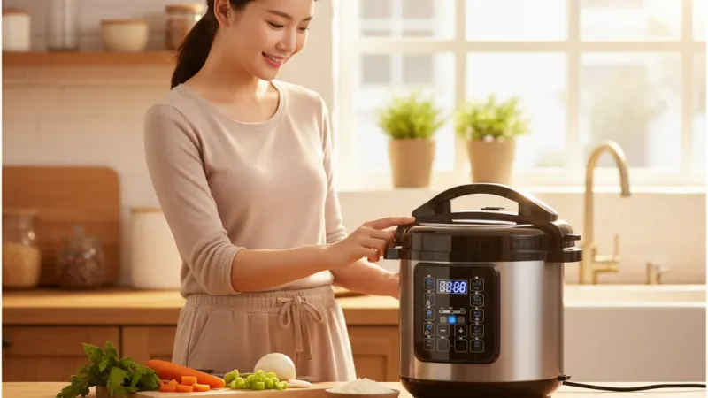 電壓力鍋 電子鍋 壓力鍋 台灣專用110V 24h預約定時 10烹飪程序 鍋子 電飯鍋 8~12人食用 實際使用情境照 — 電子鍋推薦