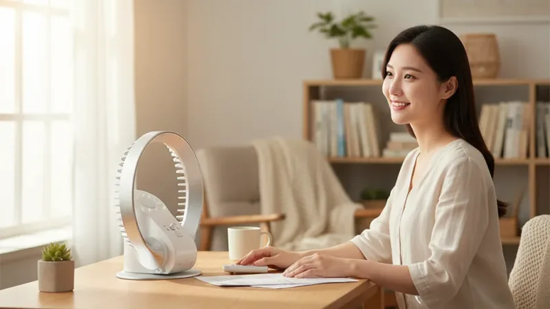 悅步 菲仕德 循環扇 無葉電風扇 台灣110V電壓 可折疊風扇 掛扇 壁扇 遙控電風扇 實際使用情境照 — 循環扇推薦