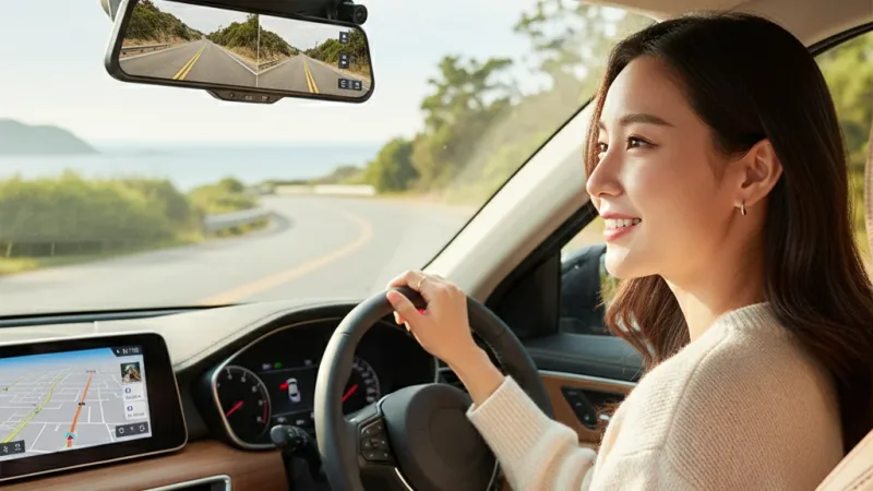 隔日到貨 12吋4K ADAS BSD GPS測速照相 Wifi電子後視鏡 APP 行車記錄器 流媒體 行車紀錄器 實際使用情境照 — 行車紀錄器推薦