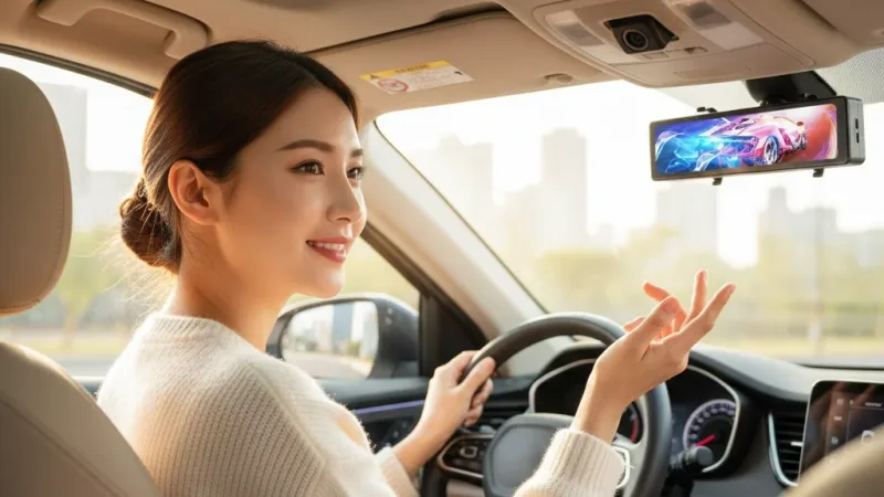 汽車行車記錄器 1440P 測速 行車紀錄器 12吋 行車紀錄器 gps 雙鏡頭 前後雙錄 行車記錄器 語音聲控 實際使用情境照 — 行車紀錄器推薦
