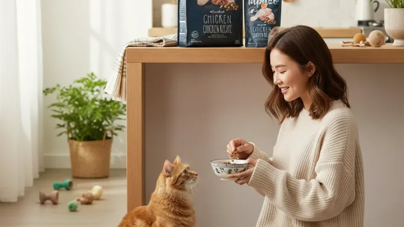買15磅送2磅 TAPAZO特百滋 15磅 貓咪凍乾飼料 貓飼料 特百滋飼料 貓咪特百滋 實際使用情境照 — 貓飼料推薦