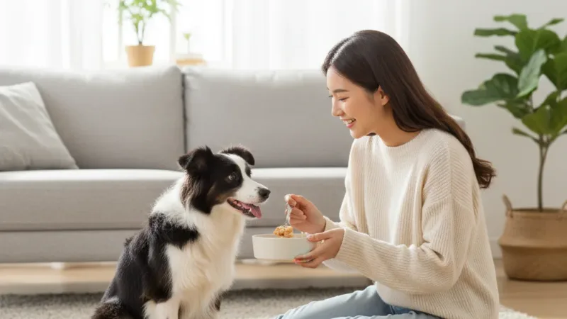 健康紀元純肉犬罐 犬用罐頭 狗罐頭 雞肉罐頭 香嫩雞排丁&香嫩雞排+地瓜165g 健康紀元犬罐 實際使用情境照 — 狗罐頭推薦