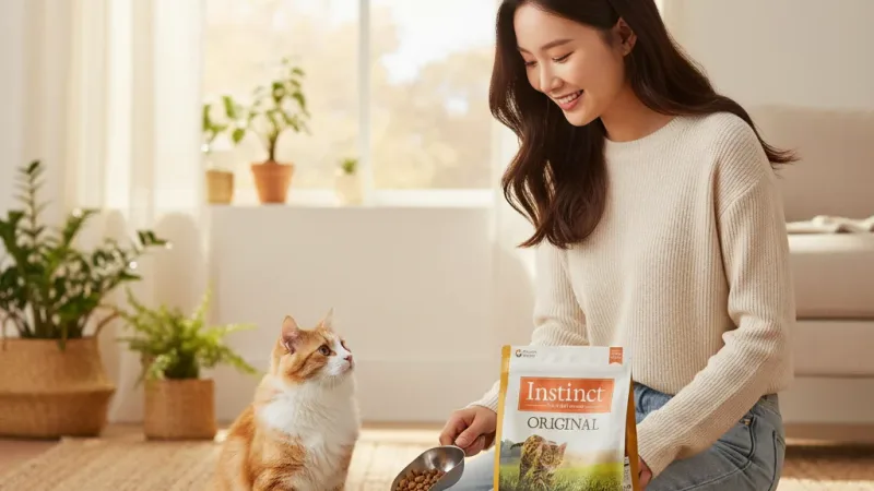 免睏 原點 貓飼料 雞肉無穀 11磅(5kg) (27/5) 貓糧 寵物飼料 Instinct 雞肉凍乾 實際使用情境照 — 貓飼料推薦