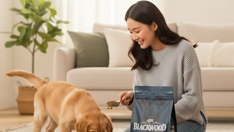 ✅快速到貨🐱貓狗好時光【柏萊富 Blackwood】狗飼料 全系列犬糧 幼犬 成犬 全齡犬【4.5lb/10lb】小包 實際使用情境照 — 狗飼料推薦