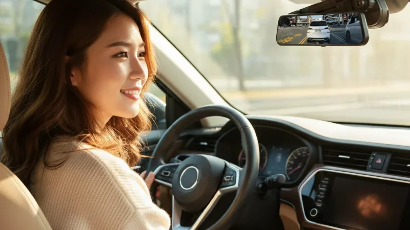 拓荒客 4K行車記錄器 10吋全觸控螢幕 BSD盲點檢測 智能ADAS 語言控製 GPS+WIFi 行車紀錄器 實際使用情境照 — 行車紀錄器推薦