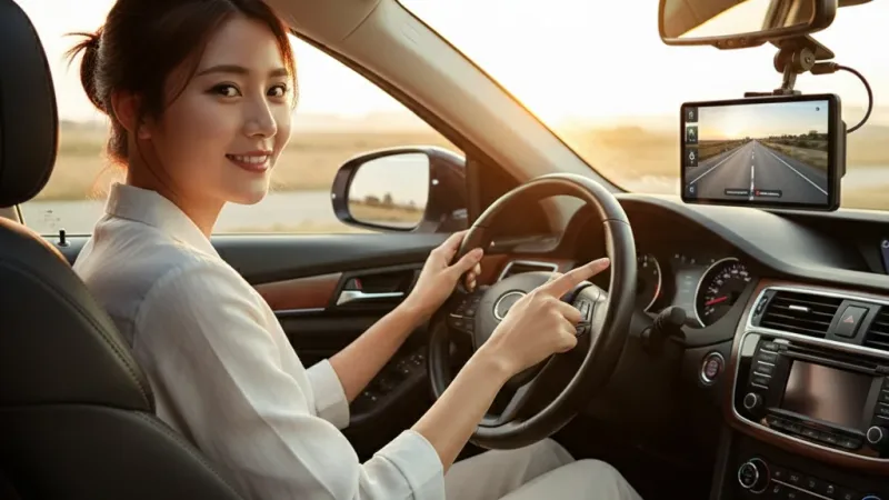 隔日到貨 銷量王 4K12吋WiFi行車記錄器 前4K後2K SONY GPS測速流媒體 電子後視鏡 汽車行車紀錄器 實際使用情境照 — 行車紀錄器推薦