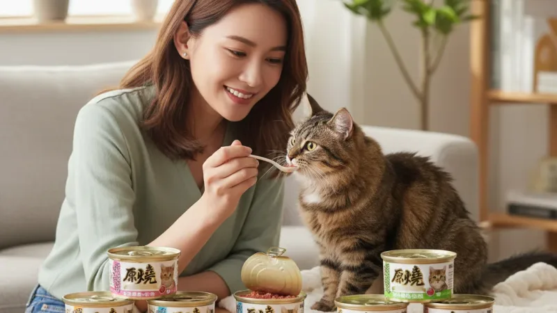 嘟比寵物 原燒貓罐 化毛罐 貓咪罐頭 貓副食罐 點心罐 貓罐頭 副食罐 50g 80g 實際使用情境照 — 貓罐頭推薦