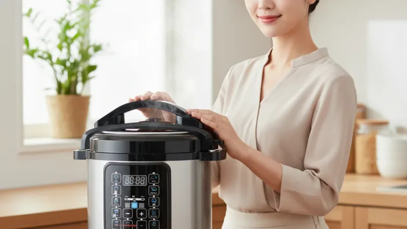 6L電壓力鍋 電子鍋 壓力鍋 24h預約定時 10烹飪程序 鍋子 電飯鍋 8~12人食用 台灣專用110V 實際使用情境照 — 電子鍋推薦