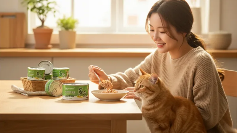 全新效期 全網 多魚維生素貓罐頭 貓咪食品 貓罐頭 副食罐 貓零食80G 170G 貓罐頭 貓罐頭 貓咪點心 實際使用情境照 — 貓罐頭推薦