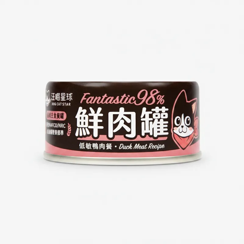 汪喵星球 貓咪98%鮮肉無膠主食罐 單罐80g&165g 貓罐 貓主食 無膠 全口味