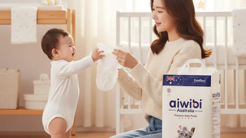 【蝦皮直營】Aiwibi 愛薇彼 零觸感瞬吸褲型紙尿褲 (M-XXXL) 紙尿褲 尿布 褲型 寶寶尿褲 柔軟透氣 實際使用情境照 — 嬰兒尿布推薦