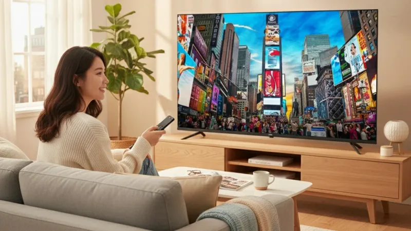 【AOC】70型 4K QLED Google TV 智慧顯示器 70U8040 (含基本安裝) 實際使用情境照 — Philips飛利浦智慧電視推薦