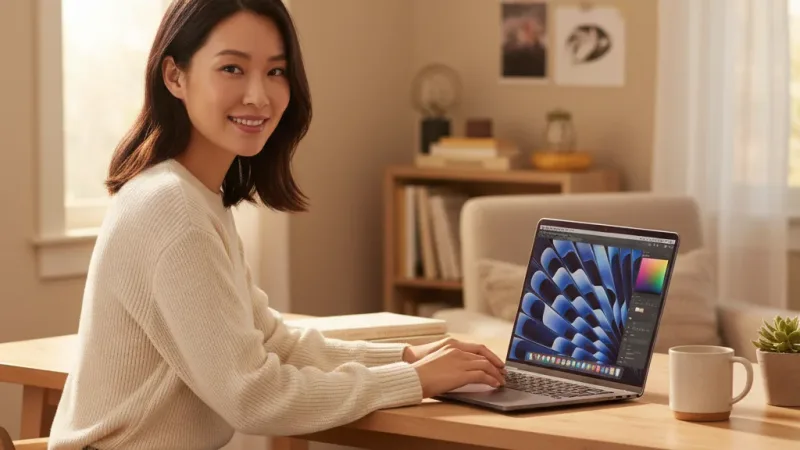 Apple MacBook Air 15吋 M5晶片 10CPU/10GPU/16G/512B 蘋果筆電 欣亞 使用情境示意圖 — 筆記型電腦推薦