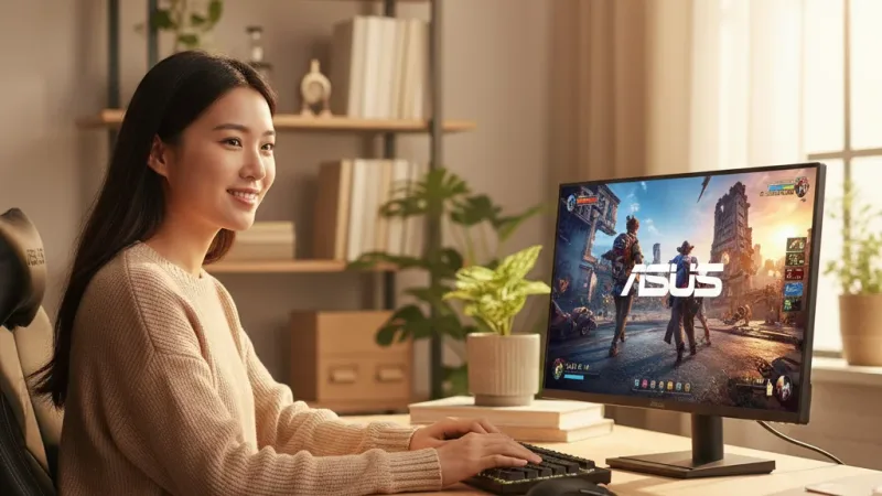 ASUS 華碩 VA279HG 維持晶亮有神電競螢幕 27吋 120Hz IPS FHD 1ms 電腦螢幕 電競螢幕 遊戲螢幕 實際使用情境照 — ROG華碩電競螢幕推薦