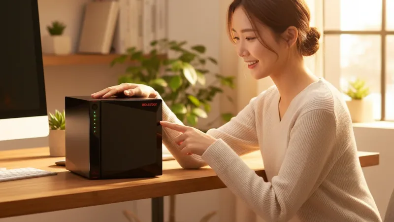 ASUSTOR華芸 AS5004U 4Bay NAS硬碟擴充櫃 實際使用情境照 — asustor 華芸NAS網路儲存伺服器推薦