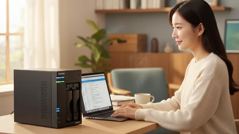 ASUSTOR 華芸 AS6702T NAS 2Bay Intel 4G 網路儲存伺服器 實際使用情境照 — asustor 華芸NAS網路儲存伺服器推薦