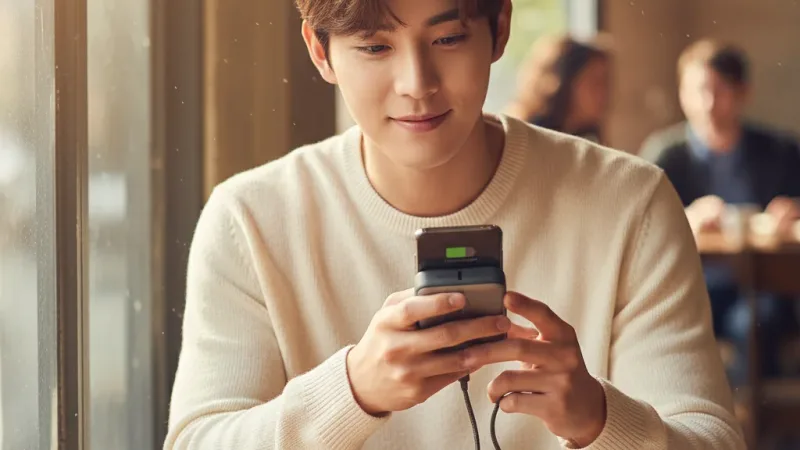 Aukey CUBIE PB-Y55 10000mAh 22.5W PD快充口袋行動電源 Wh資訊標示 實際使用情境照 — 行動電源推薦