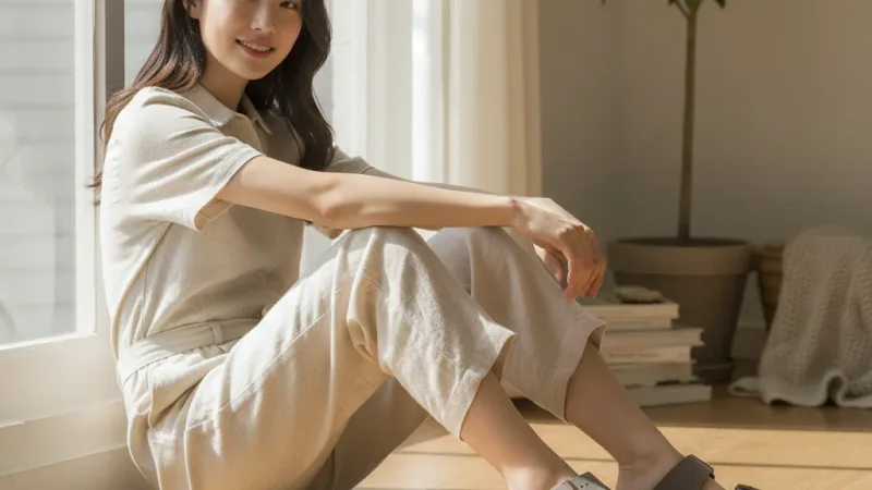 BIRKENSTOCK 勃肯 / Arizona／合成皮／石頭灰 實際使用情境照 — BIRKENSTOCK 勃肯涼鞋推薦