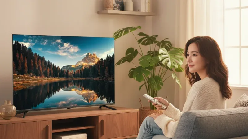 CHIMEI 奇美50吋 4K HDR10 Google TV智慧連網液晶螢幕顯示器_不含視訊盒 TL-50G300 實際使用情境照 — 智慧型電視推薦