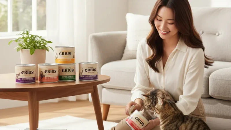 嘟比寵物 克瑞斯CRIUS 貓罐頭 主食罐 90G / 175G 實際使用情境照 — 貓罐頭推薦