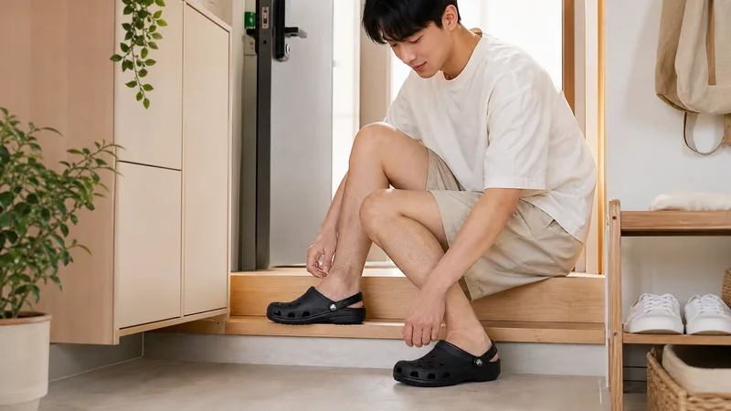 Crocs 卡駱馳 (中性鞋)經典克駱格-黑色-10001- 使用情境