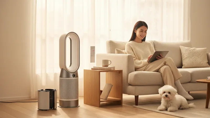 Dyson HP11 WIFI智能暖風三合一空氣清淨機 寵物幼兒友善 過敏協會認證【領會員券再折】 實際使用情境照 — dyson戴森空氣清淨機推薦
