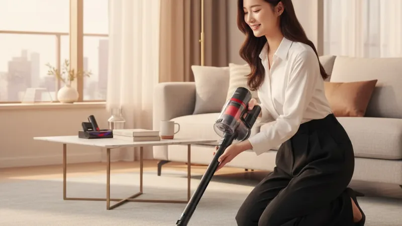 Dyson PencilVac™ Fluffycones SV50 筆型/鉛筆吸塵器 超輕量 360度靈活吸頭 全新上市 實際使用情境照 — dyson戴森吸塵器推薦