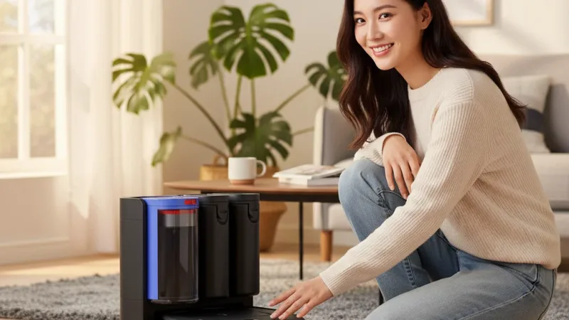 Dyson Spot+Scrub Ai 掃拖機器人RB05 全新上市【舊會員折$3,000】 嚴格保護隱私/熱活水洗地 實際使用情境照 — 掃拖機器人推薦