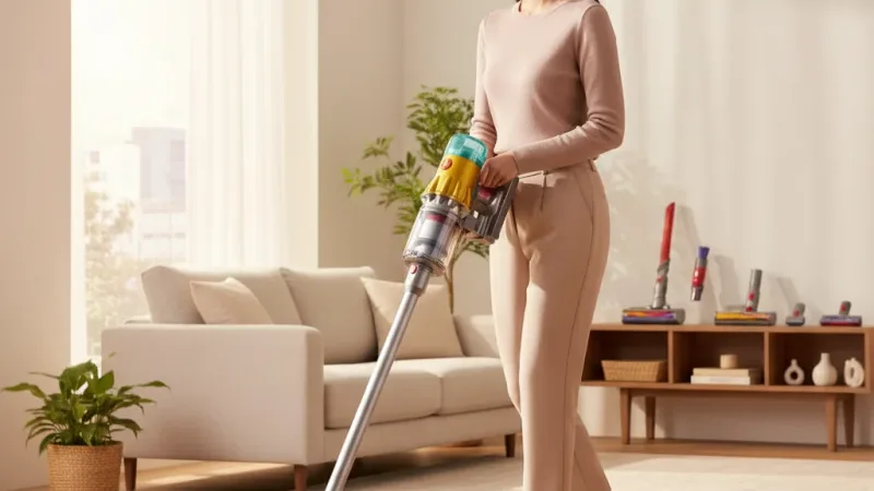 Dyson V12s SV46 Submarin 乾濕全能洗地吸塵器 旗艦款 黃色雙主吸頭 【限量福利品】領蝦皮券再折 實際使用情境照 — dyson戴森吸塵器推薦