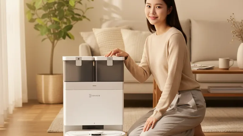 ECOVACS 科沃斯 DEEBOT N50 強清潔全能掃拖機器人(20000Pa/雙恆貼邊/全能基站) 實際使用情境照 — 掃地機器人推薦