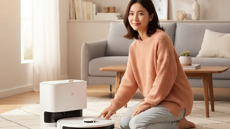 Electrolux伊萊克斯 極適家居700系列自動除塵掃拖機器人EFR71222DS 現貨 廠商直送 實際使用情境照 — 掃拖機器人推薦