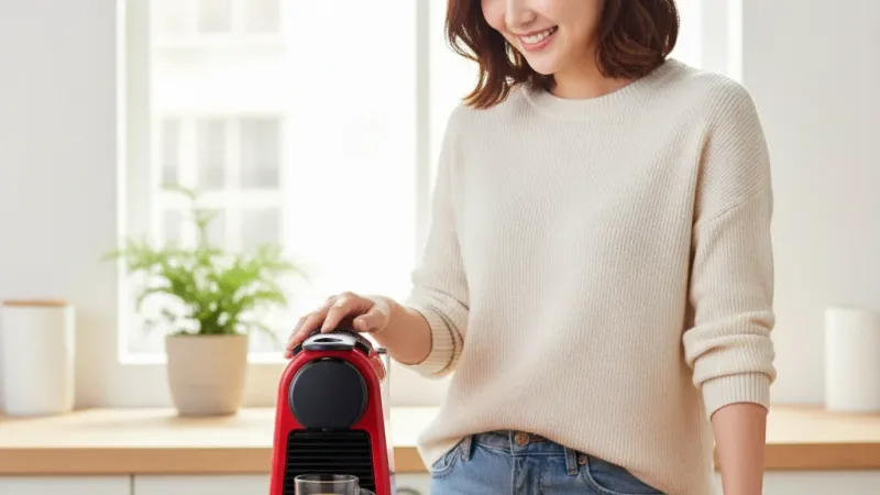 膠囊咖啡機 Essenza Mini (四色任選) 使用情境