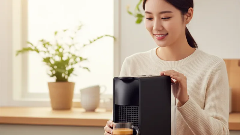 【Nespresso】膠囊咖啡機Essenza Mini 續杯選集組 (30顆膠囊贈千元禮) 實際使用情境照 — Nespresso膠囊咖啡機推薦