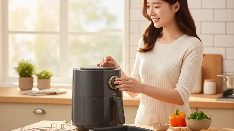 伊萊克斯 Explore 6 主廚系列 3公升健康氣炸鍋E6AF1-220K+ 氣炸鍋專用多元配件組 實際使用情境照 — 氣炸鍋推薦