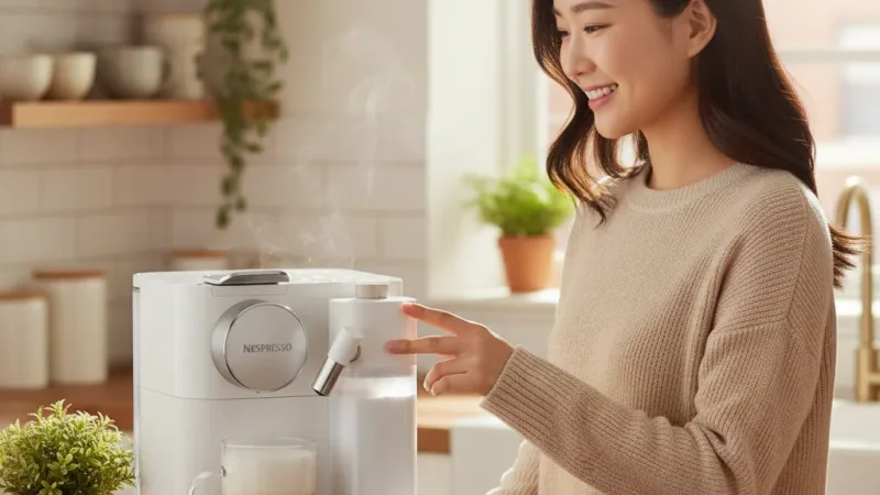 【Nespresso】膠囊咖啡機Gran Lattissima 清新白 (贈咖啡組) 實際使用情境照 — Nespresso膠囊咖啡機推薦