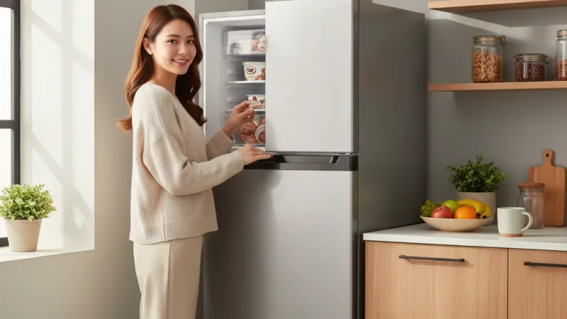 HITACHI 日立 260公升 變頻雙門冰箱 HRTN5275MF 實際使用情境照 — 變頻冰箱推薦