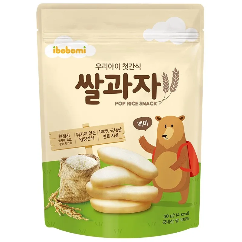 韓國ibobomi嬰兒米餅片狀 產品特寫