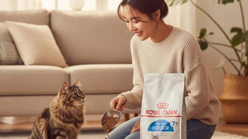 寵物王國 法國皇家IN+7室內老貓飼料1.5kg / 3.5kg 貓飼料 貓乾糧 皇家貓飼料 老貓飼料 實際使用情境照 — 貓飼料推薦