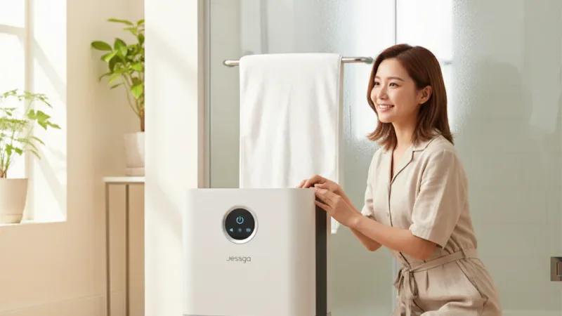 Jessga H3-S浴室除濕機 雙排水 適用12坪 智能除濕機 連續排水 智慧型除濕機 家用除濕機 除濕機 實際使用情境照 — 除濕機推薦
