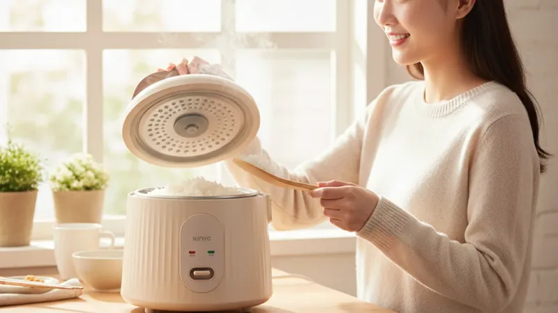〖KINYO〗 1.5L美型電子鍋 (REP) 三人份 輕巧容量 不沾內鍋 小家庭 三人電鍋 實際使用情境照 — 電子鍋推薦
