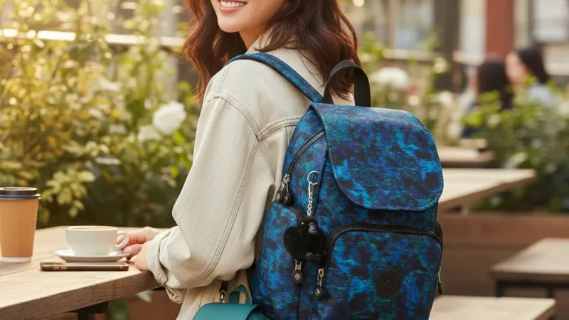Kipling『猴子包』掀蓋拉鍊後背包-CITY ZIP MINI(多款任選)FW25L3 實際使用情境照 — Kipling後背包推薦