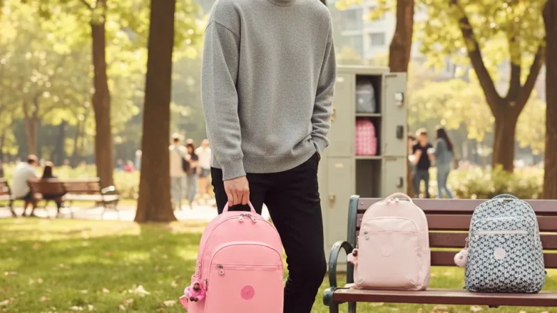 Kipling『首爾包』機能手提後背包-SEOUL(多款任選)SS25L4 實際使用情境照 — Kipling後背包推薦