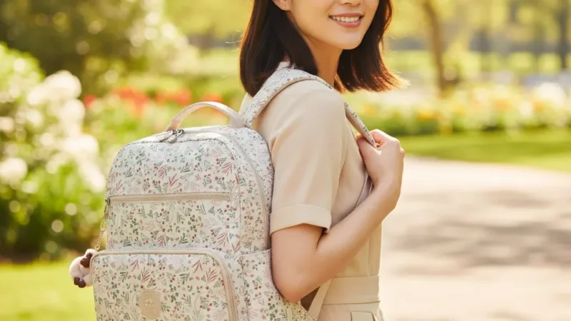 Kipling大容量媽媽包-SO BABY(多款任選)SS26L2 實際使用情境照 — Kipling後背包推薦