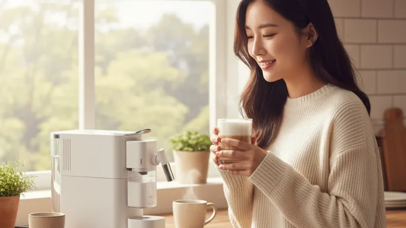 【Nespresso】膠囊咖啡機Lattissima One (瓷白色) (贈咖啡組) 實際使用情境照 — Nespresso膠囊咖啡機推薦