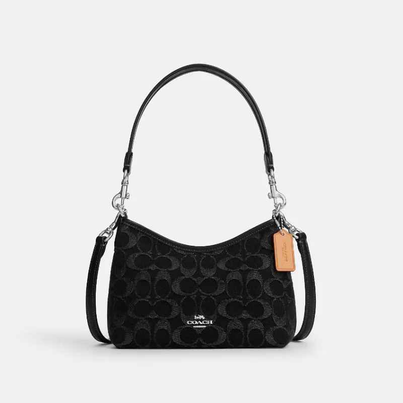 【COACH】LAUREL 經典SIGNATURE丹寧布小號單肩手袋-多色任選(CCZ41/CDQ27)|官方直營 商品圖片