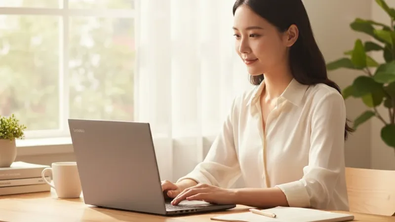 Lenovo聯想 IdeaPad Slim 3 83K100BJTW 文書效能筆電 使用情境示意圖 — 筆記型電腦推薦