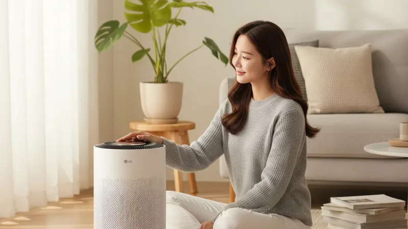 LG 樂金 AS601HWG0 PuriCare™ 超淨化大白空氣清淨機-Hit 實際使用情境照 — LG空氣清淨機推薦