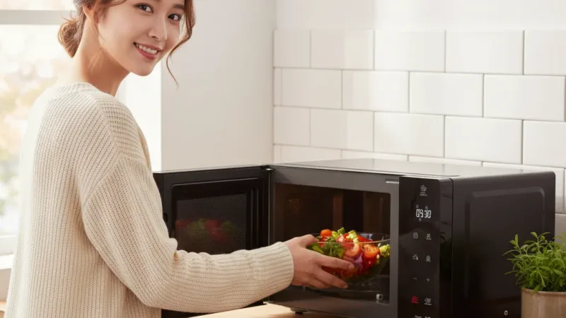 LG MS2535GIS 智慧變頻微波爐 25L / 黑 實際使用情境照 — 微波爐推薦