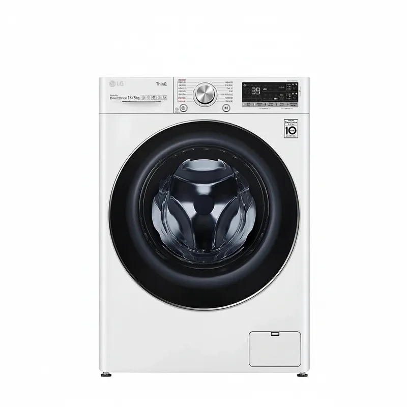LG樂金WD-S13VDW滾筒洗衣機(蒸洗脫烘)冰磁白 送單柄歐洲鍋 商品圖片