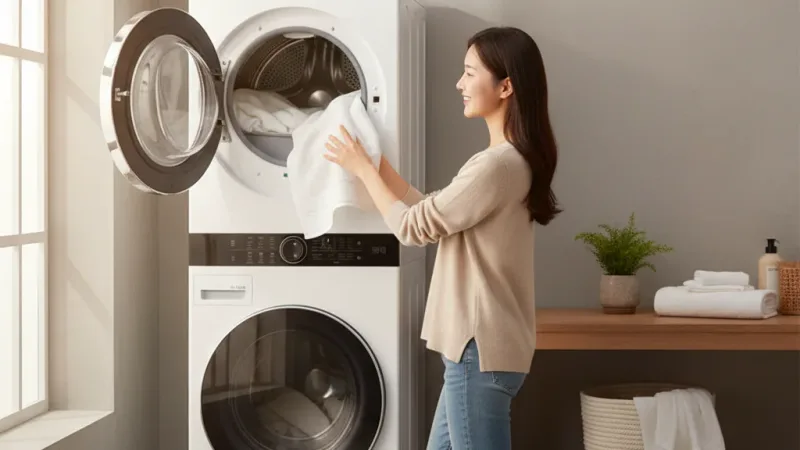 LG樂金WD-S1916B WashTowerAI智控洗乾衣機 送3M除氯蓮蓬頭SF200,防雷擊延長線 實際使用情境照 — LG洗衣機推薦